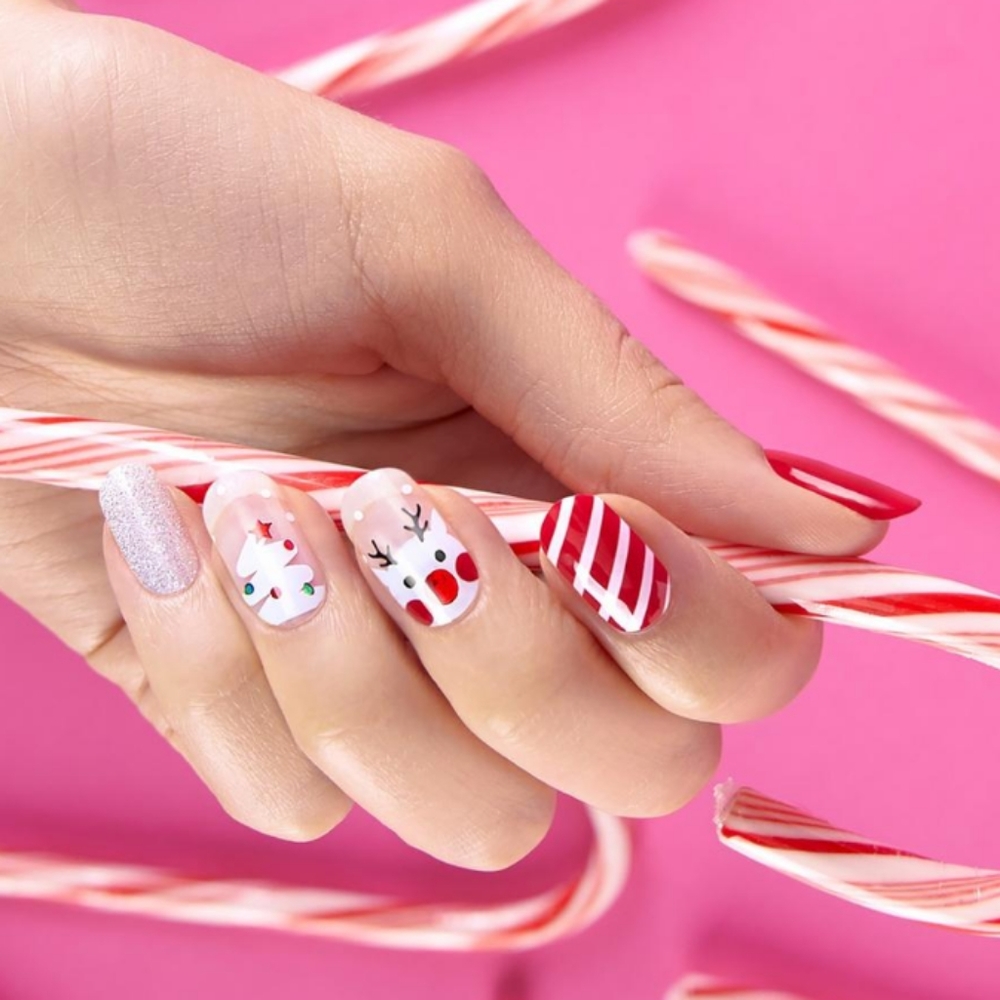 Candy Lane GLAZE Dashing Diva  semi-cured gel manicure Nails Christmas 🎄